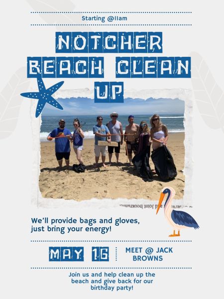 Jack Brown's Beer & Burger Joint, Notcher Beach Clean Up