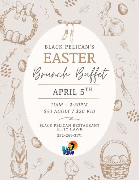 Black Pelican Oceanfront Restaurant, Easter Brunch Buffet