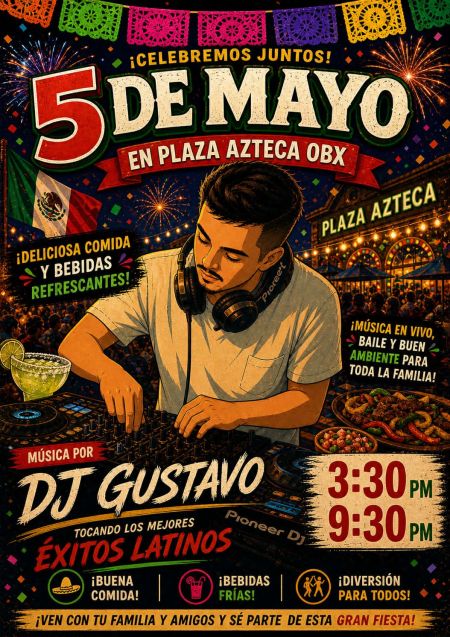 Plaza Azteca Restaurante Mexicano, Cinco de Mayo