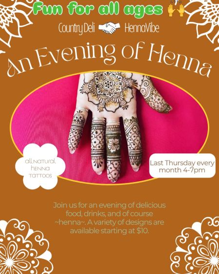 Country Deli Outer Banks, An Evening of Henna