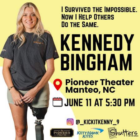 Kitty Hawk Kites, An Evening of Resilience with Kennedy Bingham