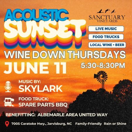 Sanctuary Vineyards, Acoustic Sunset Wine Down Thursdays