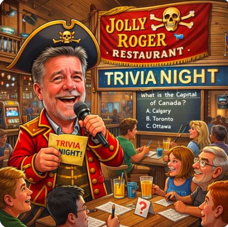 Jolly Roger Restaurant, Trivia with Jody