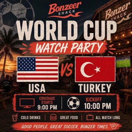 Bonzer Shack Bar & Grill, USA vs Turkey World Cup Watch Party