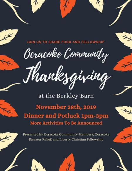 OBX Events, Ocracoke Community Thanksgiving