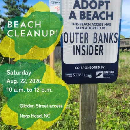 Surfrider Foundation Outer Banks, Beach Cleanup: Glidden Street, Nags Head