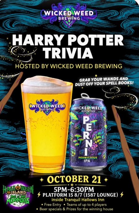 Halloween Island, Harry Potter Trivia