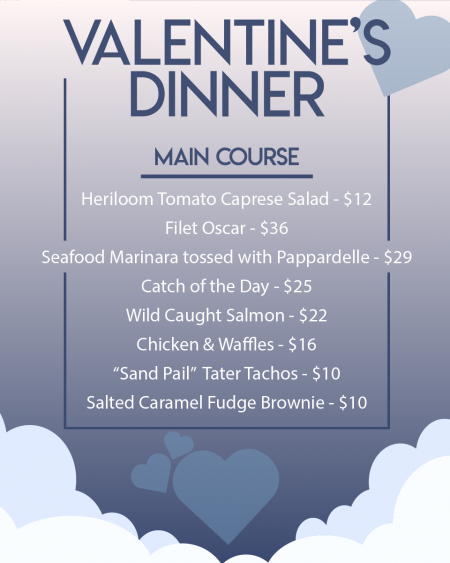 Mulligan's Grille, Valentine's Day Dinner