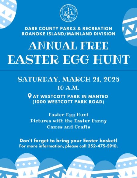 Dare County Parks & Recreation, Annual Easter Egg Hunt