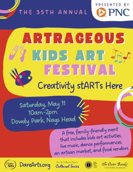 Dare County Arts Council, 35th Annual Artrageous Kids Art Festival