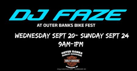 The Northern Outer Banks | Outer Banks, DJ Faze at OBX Bike Fest