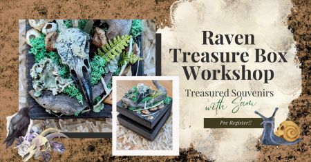 Traveler's Moon, Raven Skull Treasure Box Workshop