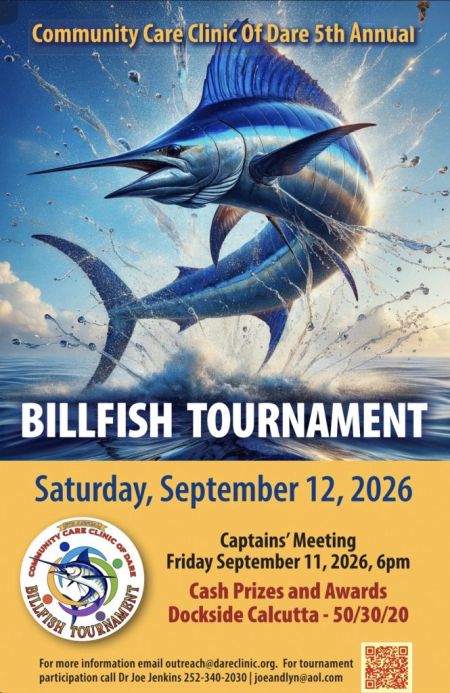 Community Care Clinic of Dare, 5th Annual Billfish Tournament