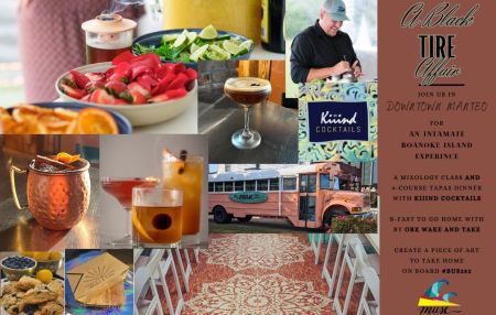 Kiiind Cocktails, A Black TIRE Affair ~ An Intimate Roanoke Island Experience at Cameron House Inn - Taste of the Beach