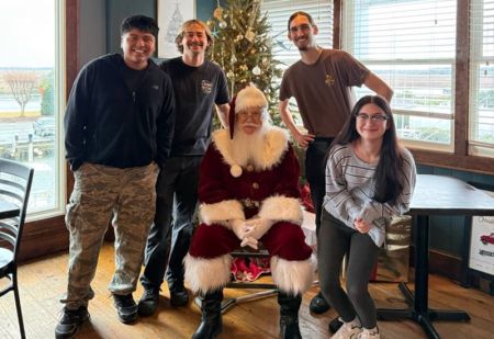 Blue Water Grill & Raw Bar, Meet Santa