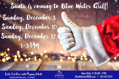 OBX Events, Santa Comes to Bluewater
