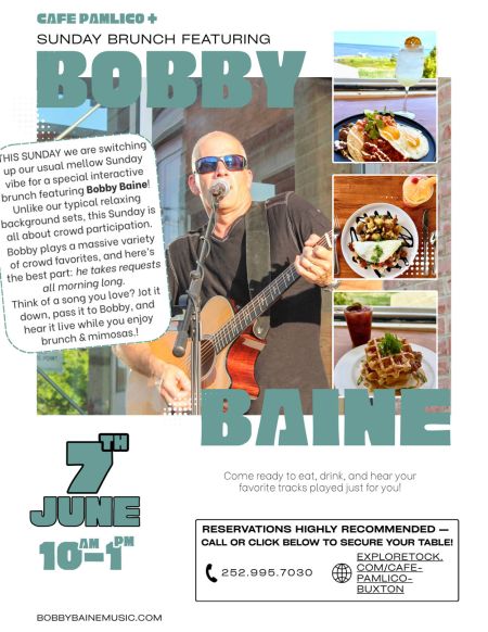 Cafe Pamlico, Sunday Brunch feat. Bobby Baine