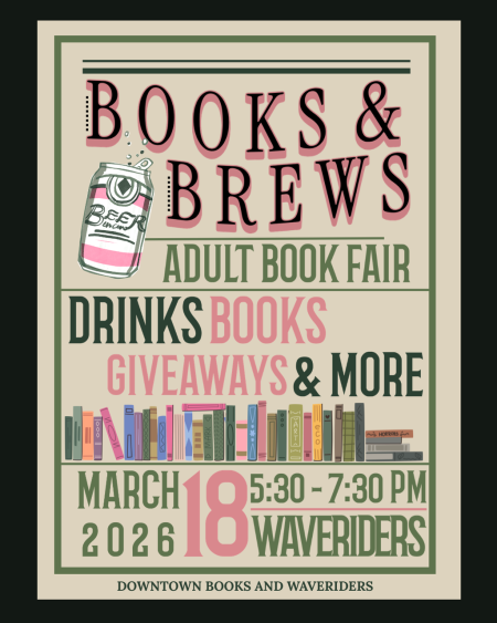 Downtown Books, Books & Brews