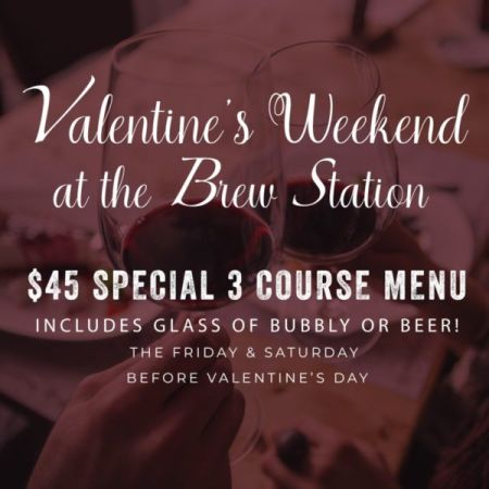Outer Banks Brewing Station, Valentine's Day 3-Course Menu