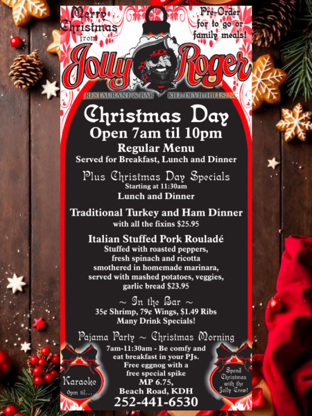 Jolly Roger Restaurant, Christmas Dining Celebration