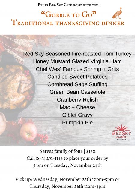 Red Sky Casual Dining & Cocktails, Gobble To-Go