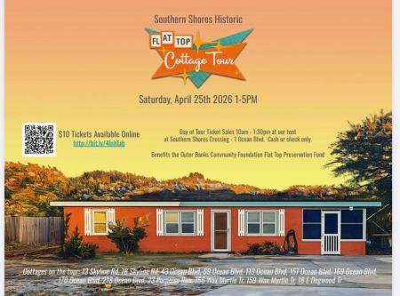 OBX Events, Southern Shores Historic Flat Top Cottage Tour