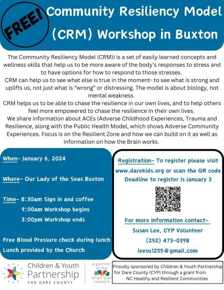 Children and Youth Partnership, Community Resiliency Model (CRM) Workshop in Buxton