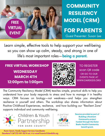 Children and Youth Partnership, Community Resiliency Model (CRM) for Parents