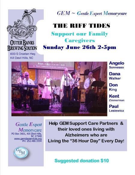Outer Banks Brewing Station, GEM Fundraiser with The Riff Tides