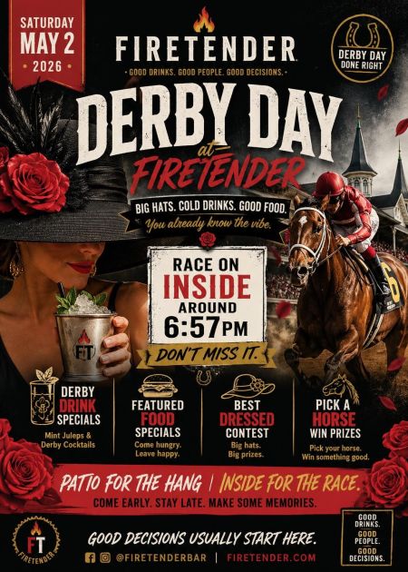 Firetender Stone-Oven Cooking & Bar, Derby Day