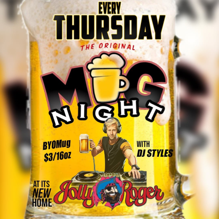 Jolly Roger Restaurant, Mug NIght with DJ Styles