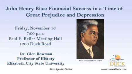Duck Town Park, John Henry Bias: Financial Success in a Time of Great Prejudice and Depression