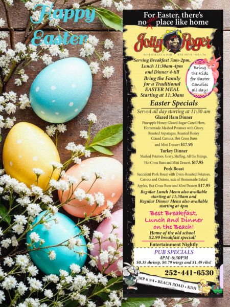 Jolly Roger Restaurant, Easter Sunday Meal