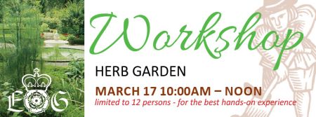 Elizabethan Gardens, Herb Garden Workshop