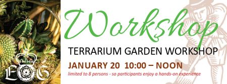 Elizabethan Gardens, Terrarium Garden Workshop