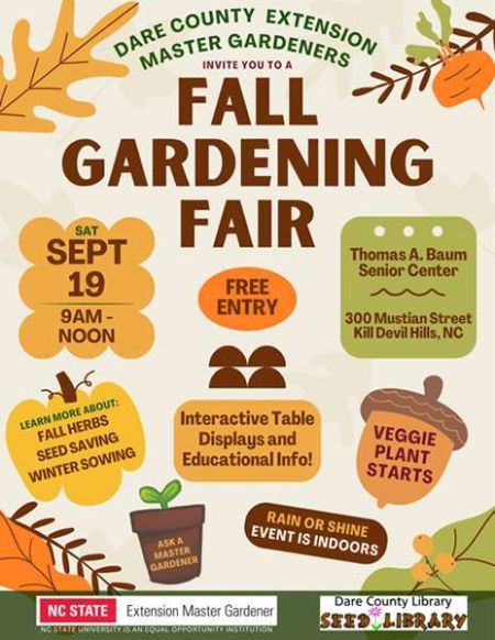 Extension Master Gardeners Volunteer Association (EMGVA) of Dare County, Fall Gardening Fair
