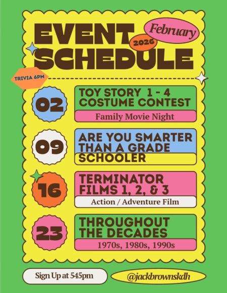 Jack Brown's Beer & Burger Joint, Trivia Night