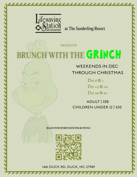 Sanderling Resort, Brunch with the Grinch