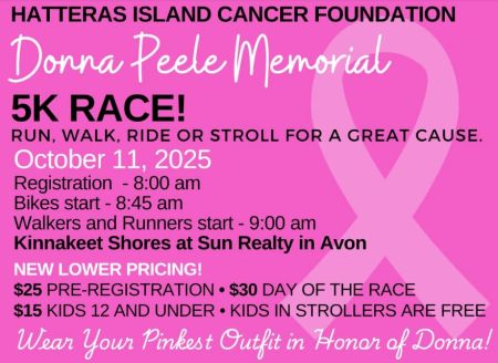 Hatteras Island Events, Hatteras Island Cancer Foundation: Donna Peele Memorial 5K