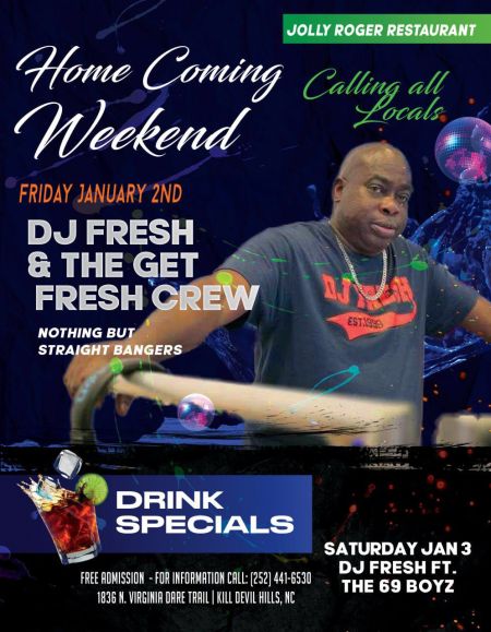 Jolly Roger Restaurant, Karaoke with DJ Fresh and the Get Fresh Crew!