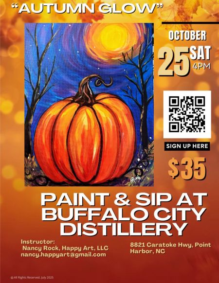 Buffalo City Distillery, "Autumn Glow" Paint & Sip