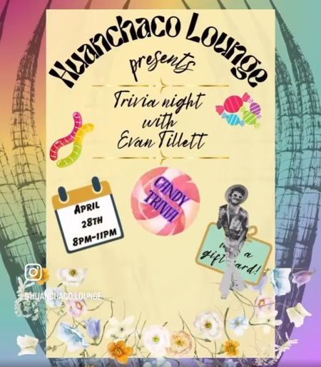 Huanchaco Lounge, Trivia Night Hosted by Evan Tillet