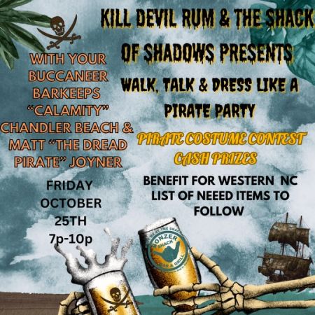 Bonzer Shack Bar & Grill, Walk, Talk & Dress Like a Pirate Party