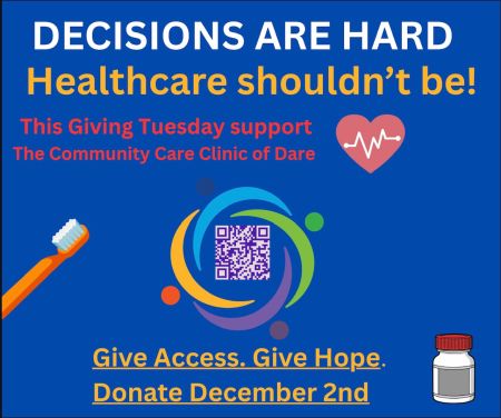 Community Care Clinic of Dare, Giving Tuesday