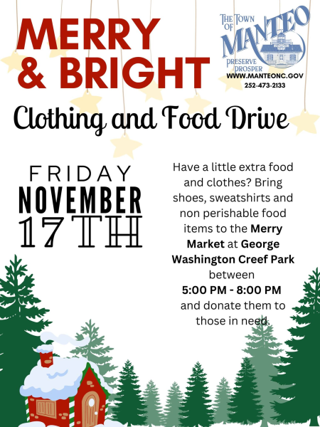 Town of Manteo, 3rd Annual Food & Clothing Drive