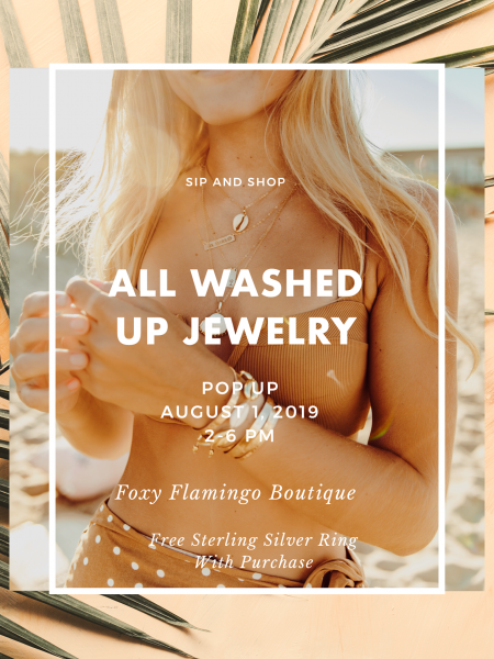 Foxy Flamingo Boutique, All Washed Up Sip & Shop