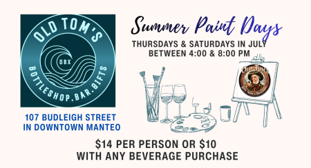 Old Tom's Beer, Wine & Provisions, Paint Days at Old Tom's