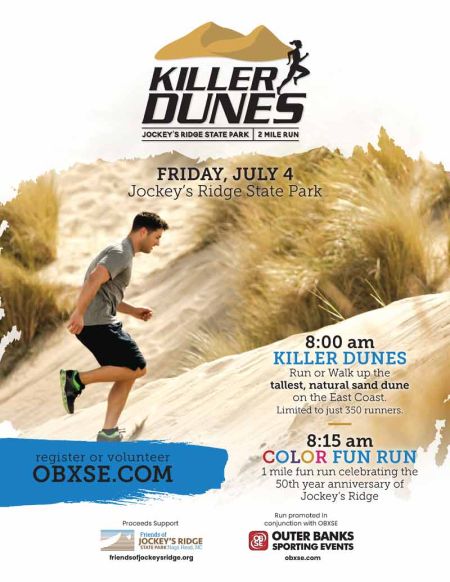 Outer Banks Sporting Events, Killer Dunes 2-Miler & Fun Run