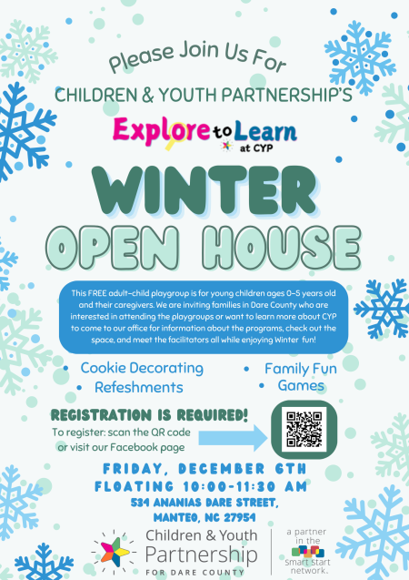 Children and Youth Partnership, Explore to Learn Winter Open House