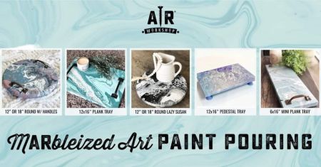 AR Workshop Kill Devil Hills, Specialty: Marbleized Art Paint Pouring Workshop